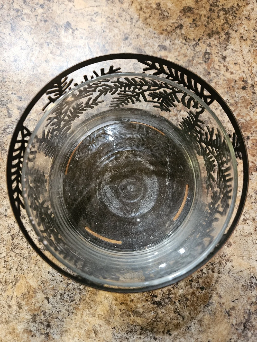 Brown Pine Branches Candle Holder/Potpourri/ Candy Dish